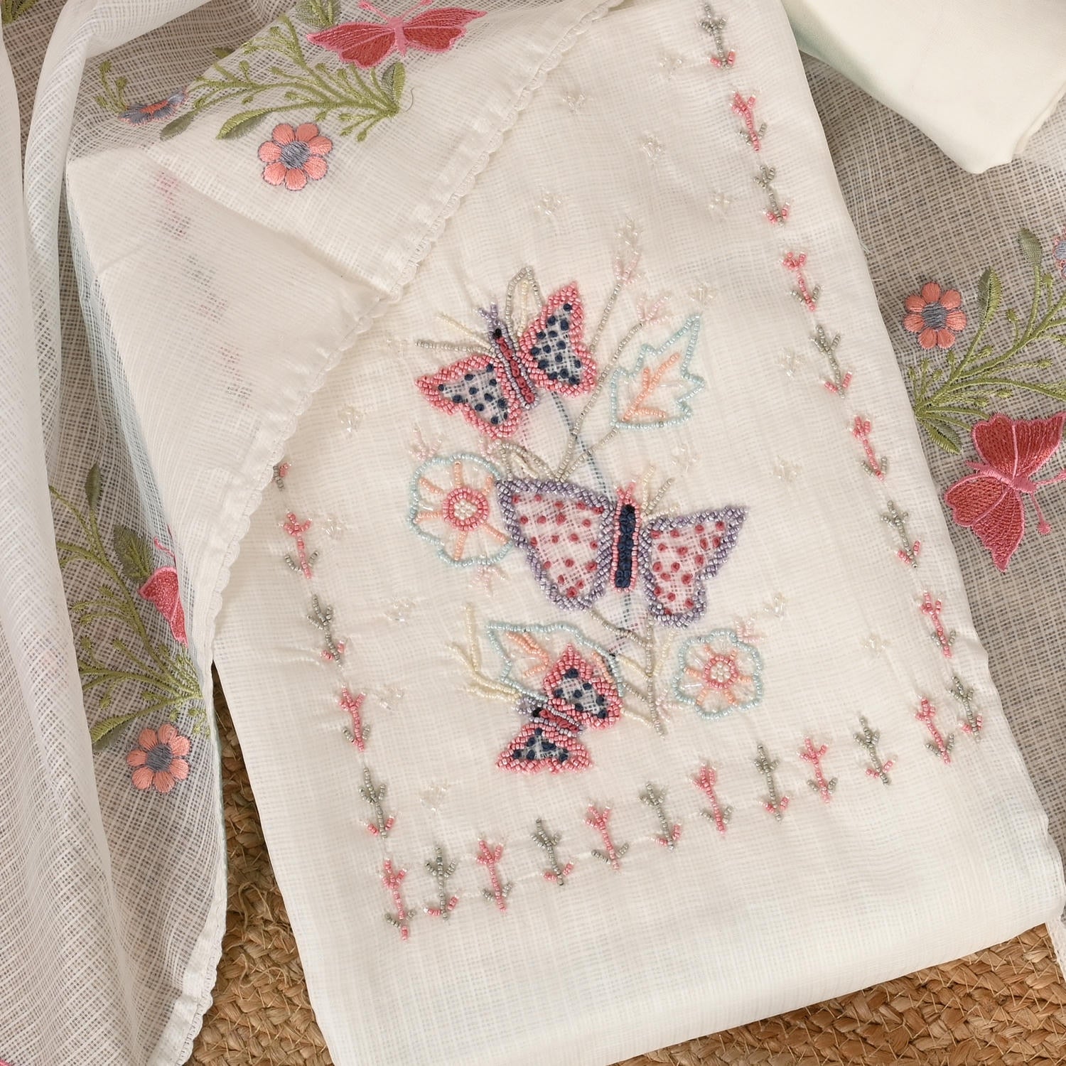 Exclusive Beads Work KotaDoriya Suit Set