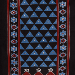 Exquisite Black Ajrak Print Cotton Suit Set