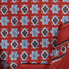 Exquisite Marron Ajrak Print Cotton Suit Set