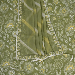 Glacial Green V Neck Cotton Suit Set