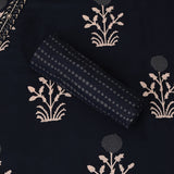 Gorgeous Blue Butta Print Cotton Unstitched Salwar Suit