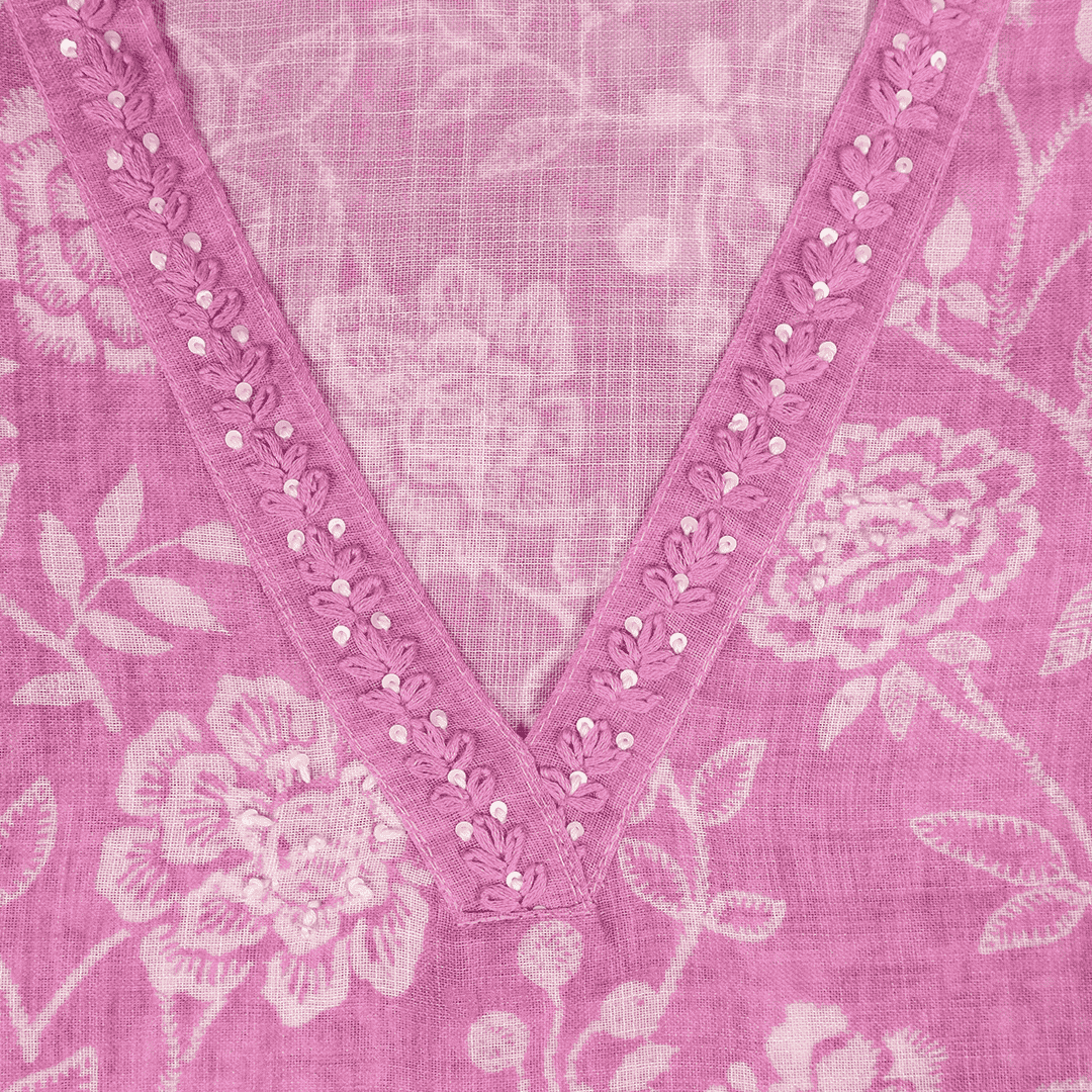 Gorgeous Pink Linen Suit Set