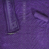 Grape Purple Bandhani Cotton Unstitched Salwar Suit