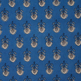 Indigo Blue Maheshwari SilkUnstitched Suit Set