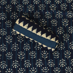 Indigo Dabu Print Cotton Unstitched Salwar Suit