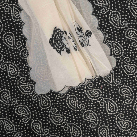 Jade Black Bandhani Cotton Suit Set