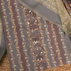 Mouse Brown Modal Silk Suit Set
