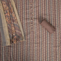 Mouse Brown Modal Silk Suit Set