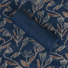 Spurce Blue Modal Silk Suit Set
