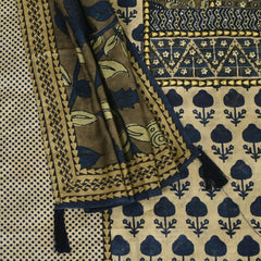 Dabu Print Silk Suit Set