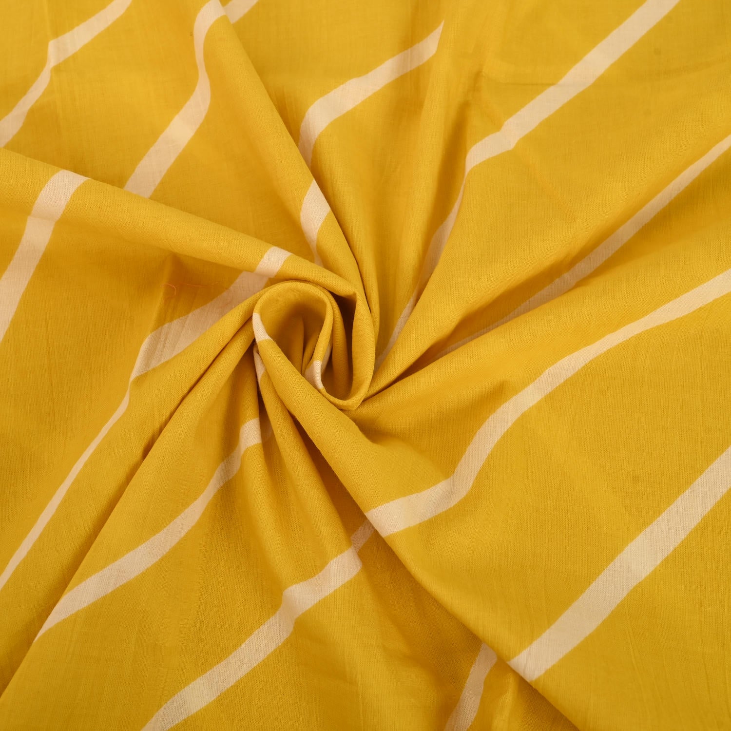 Crayola Yellow Leheriya Cotton Unstitched Suit Set