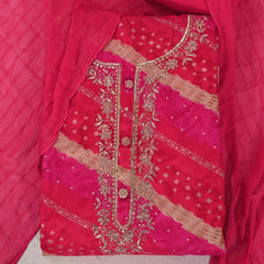 Rani Special Teej Leheriya Cotton Suit Set