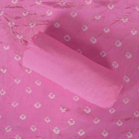 Kobi Pink Crepe Bandhani Suit Set