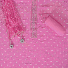 Kobi Pink Crepe Bandhani Suit Set