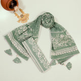 Lucite Green Cotton Unstitched Suit Set
