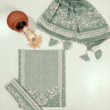 Lucite Green Cotton Unstitched Suit Set