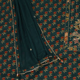 Majestic Green Kalamkari Unstitched Salwar Suit