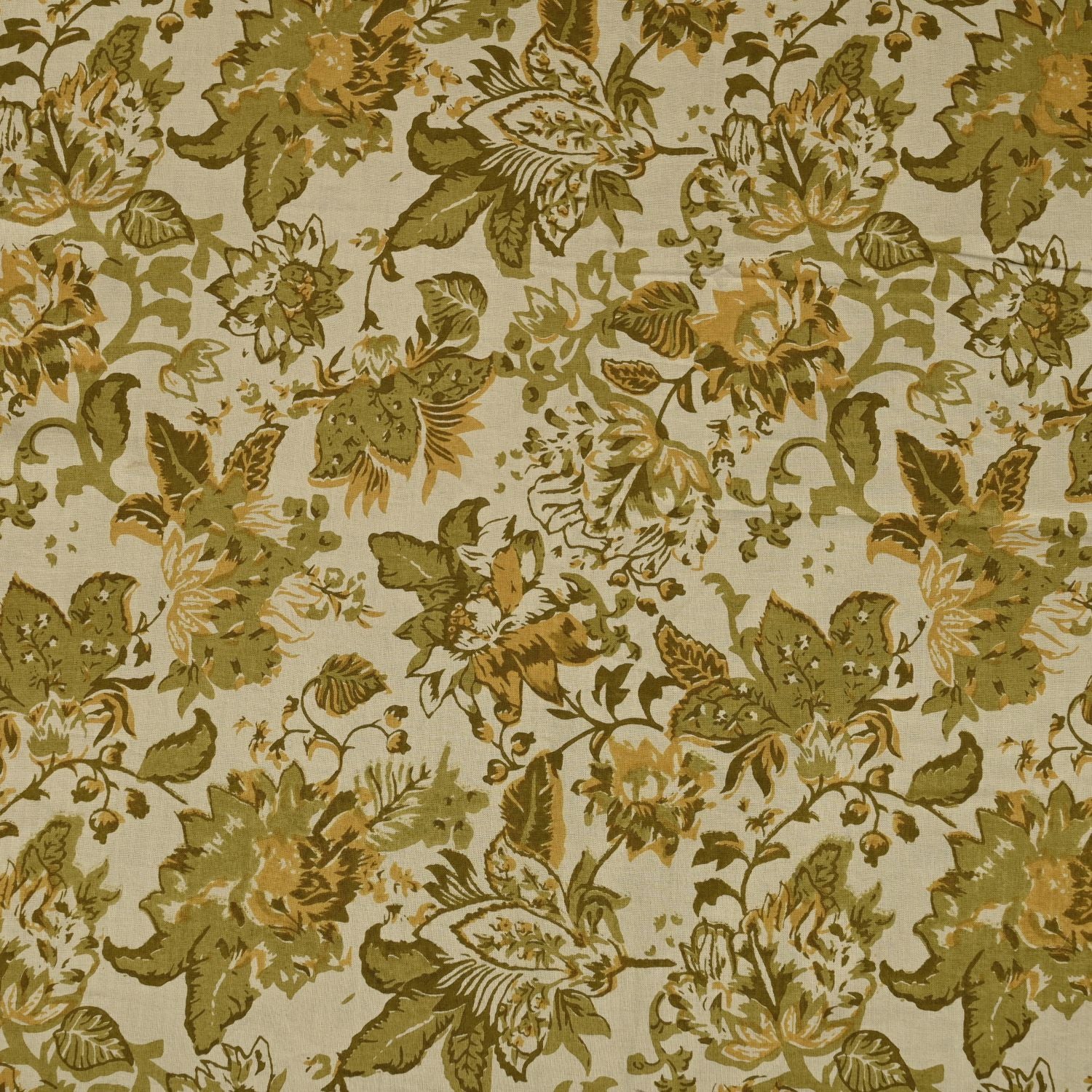 Moss Green Kalamkari Cotton Unstitched Salwar Suit