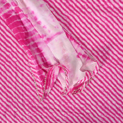 Mothra Pink Leheriya Cotton Suit Set