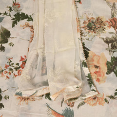 Off White Woodpecker Cotton Suit Set