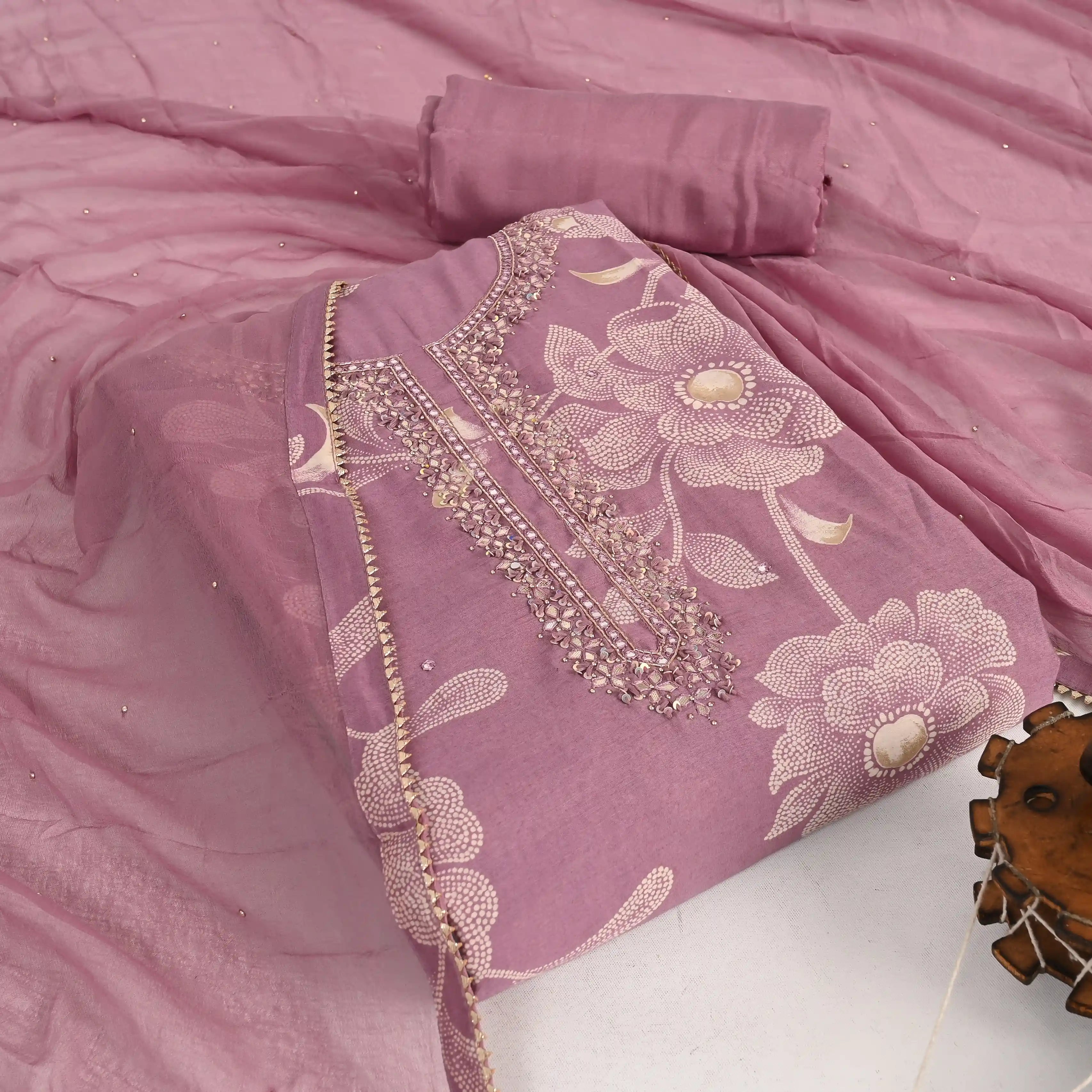 Old Moff Muslin Unstitched Suit Set