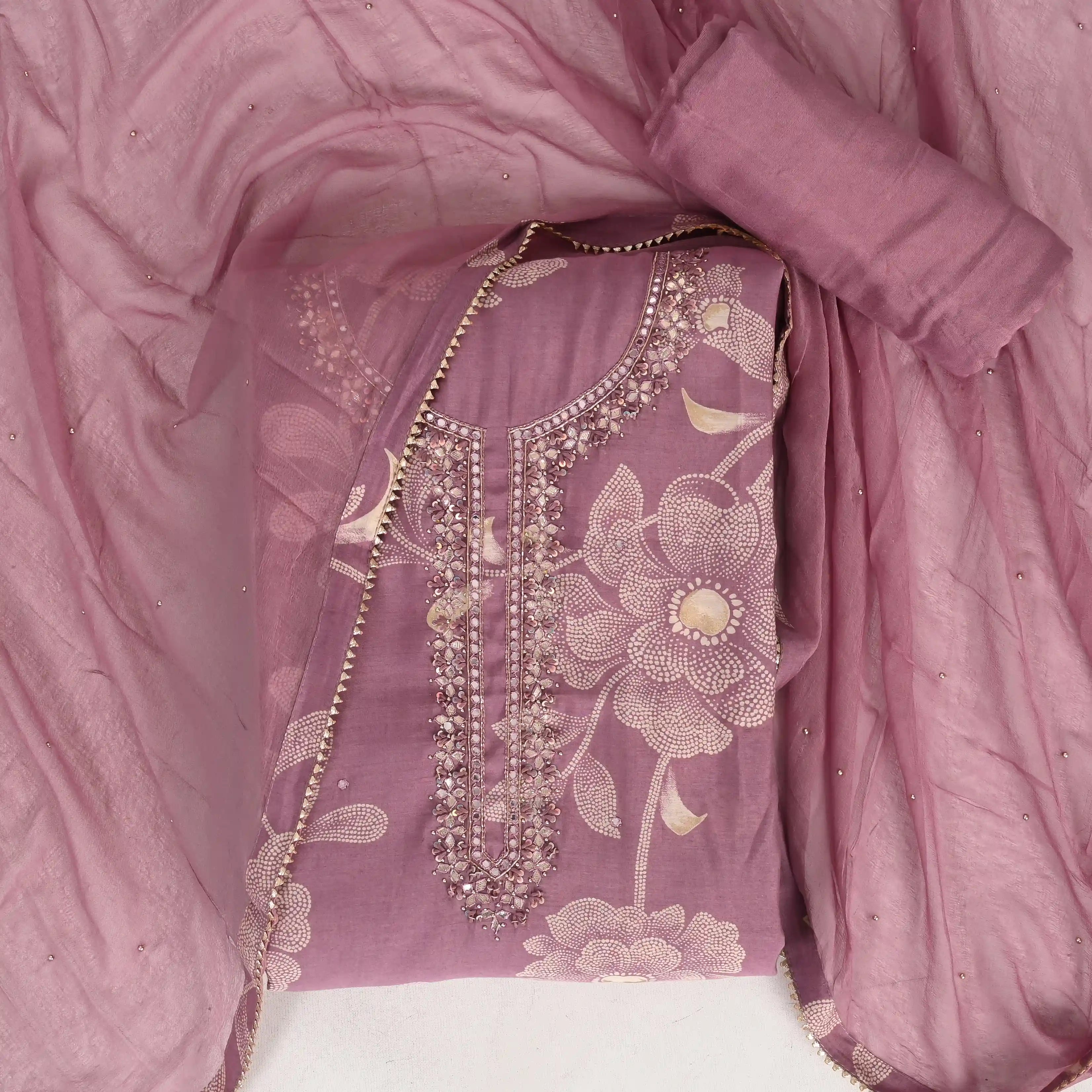 Old Moff Muslin Unstitched Suit Set
