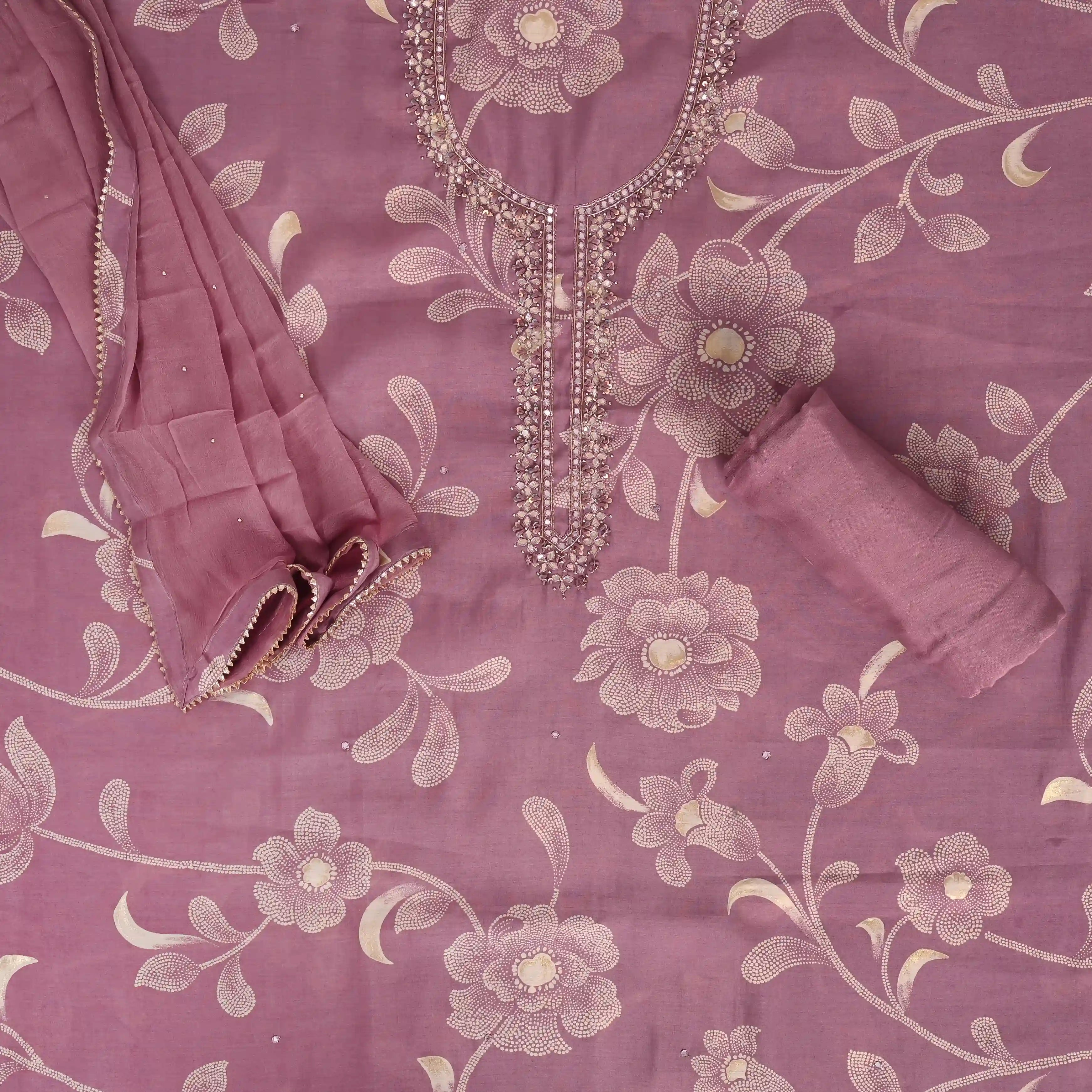 Old Moff Muslin Unstitched Suit Set