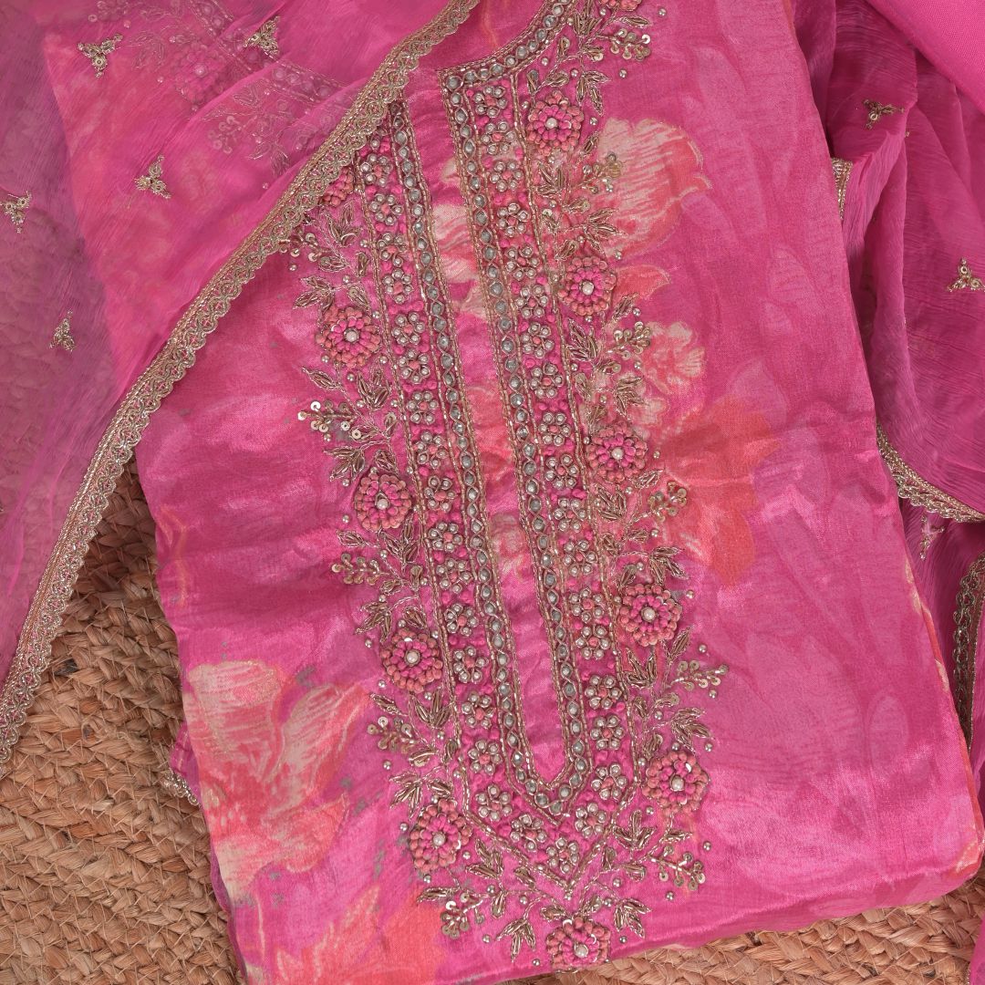 Party Pink Chinnon Suit Set