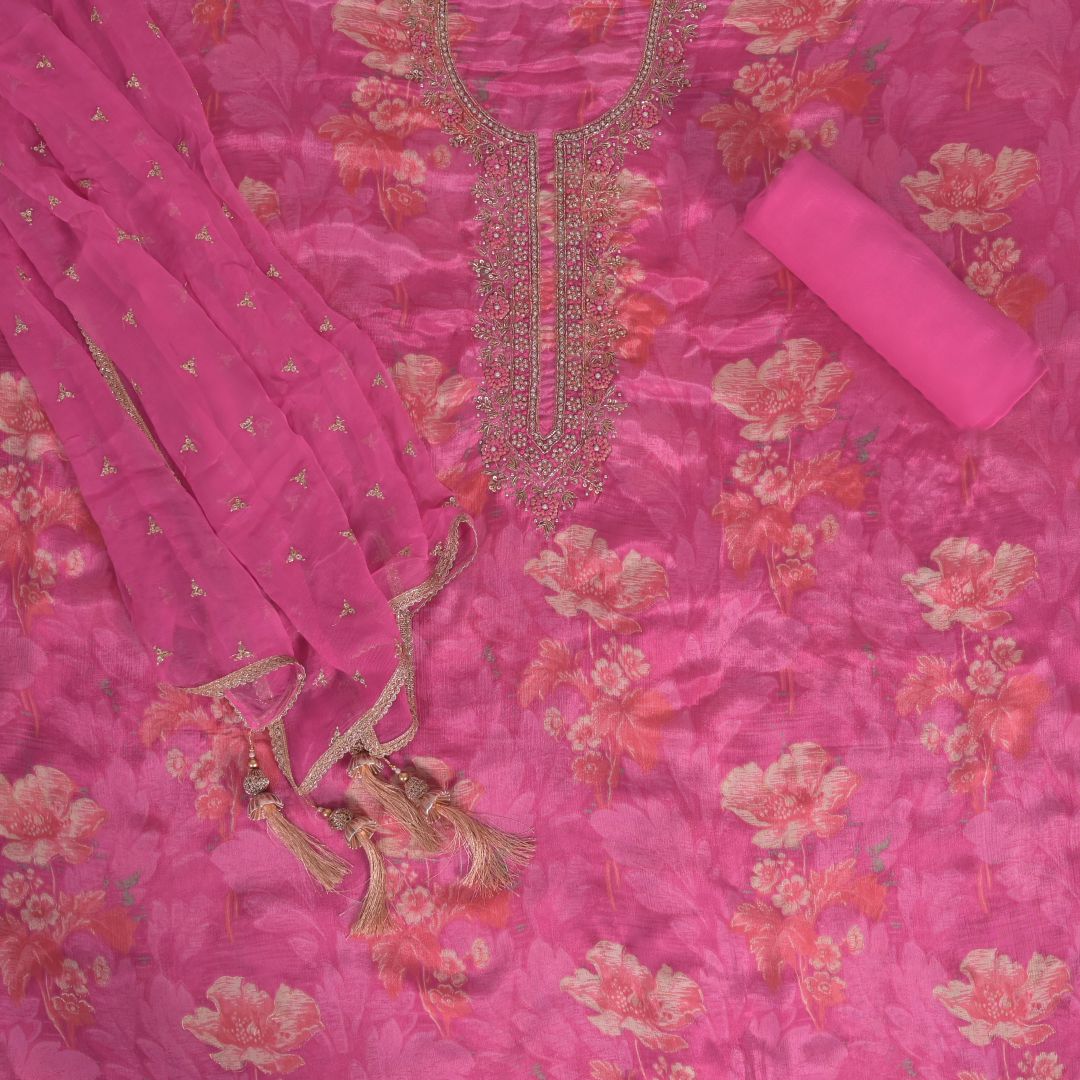 Party Pink Chinnon Suit Set