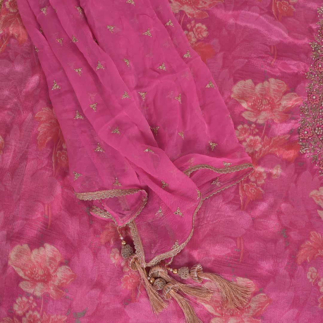 Party Pink Chinnon Suit Set