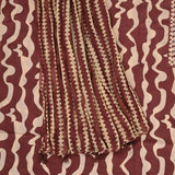 Peanut Brown Abstract Cotton Unstitched Suit Set