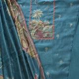 Pine Jamdani Unstitched Suit Set