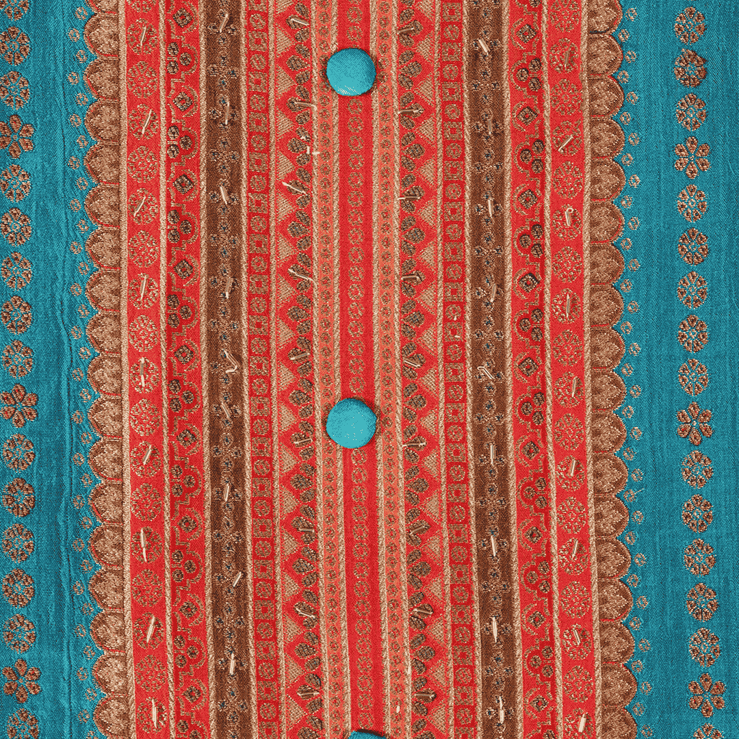 Placement Work Weaved Unstitched Suit Set