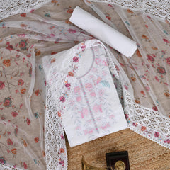 Procelain White Kota Doriya Suit Set