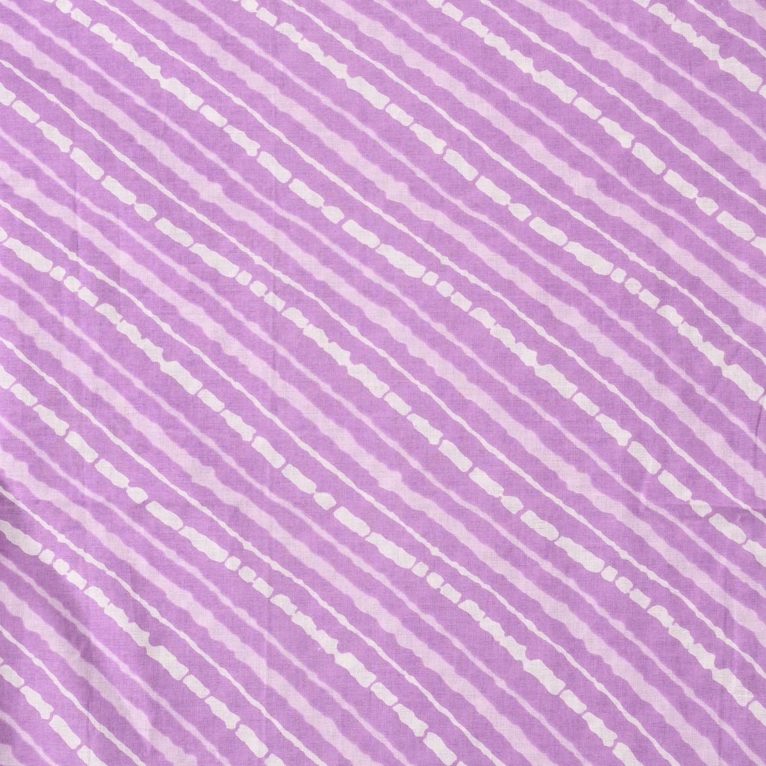 Purple Leheriya Cotton Unstitched Salwar Suit