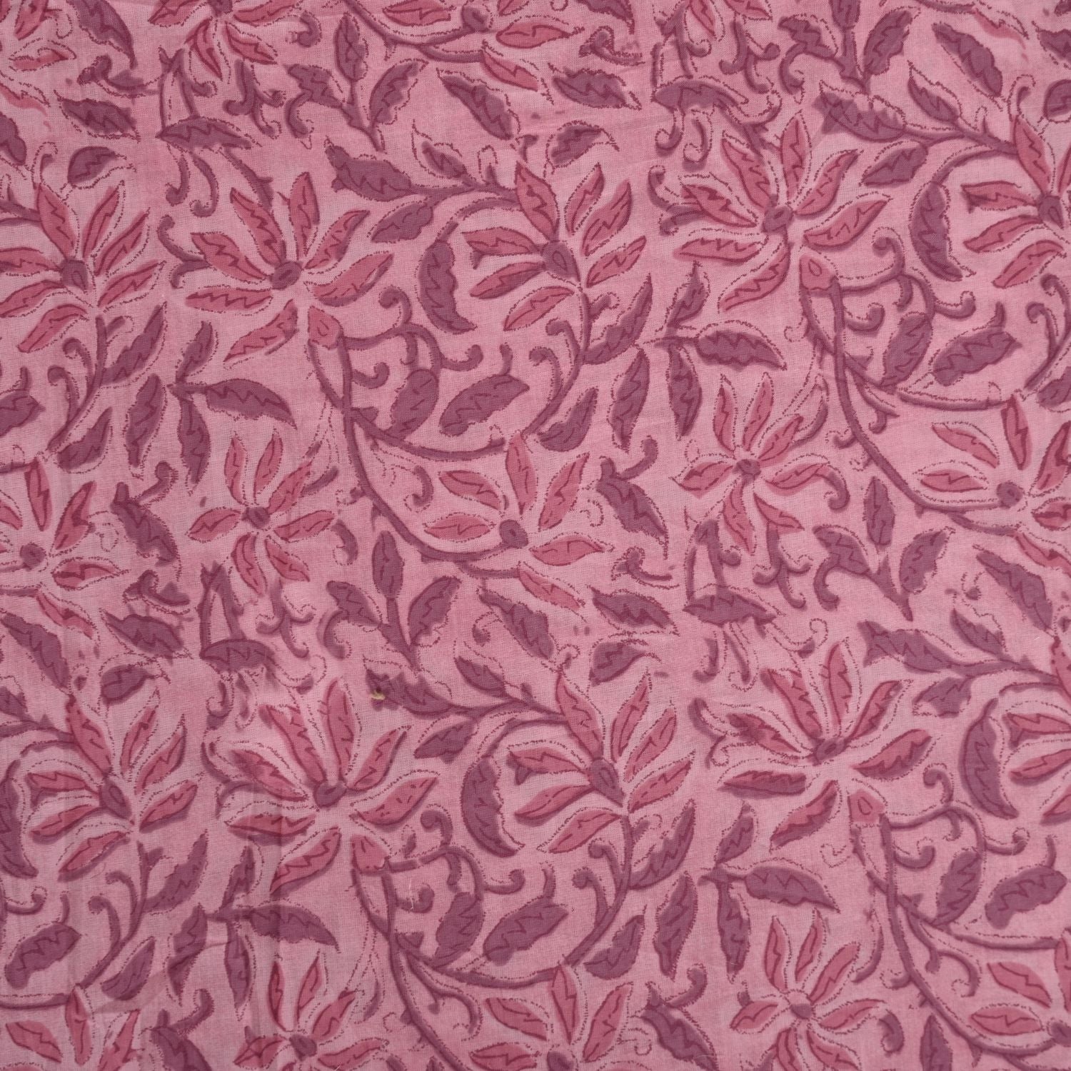 Rose Pink Kalamkari Cotton Unstitched Salwar Suit