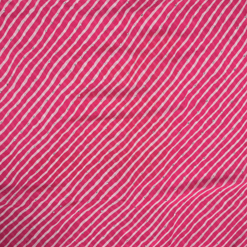Ruby Pink Lehariya Chinnon Unstitched Suit Set