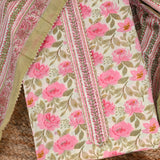 Soothing Floral Cotton Unstitched Salwar Suit