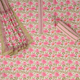 Soothing Floral Cotton Unstitched Salwar Suit