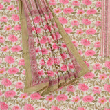 Soothing Floral Cotton Unstitched Salwar Suit