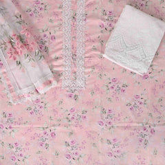 Spanish Pink Shifli Exclusive Cotton Unstitched Salwar Suit