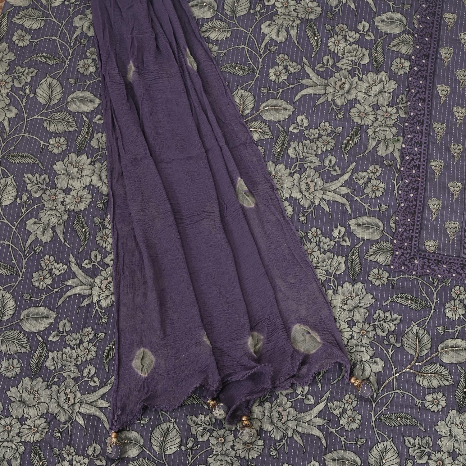 Studio Purple Katha Cotton Suit Set