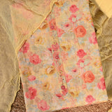 Sumnmer Yellow Linen Unstitched Salwar Suit