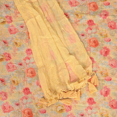 Sumnmer Yellow Linen Suit Set