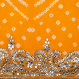 Tapeta Silk Bhandej Unstitched Suit Set