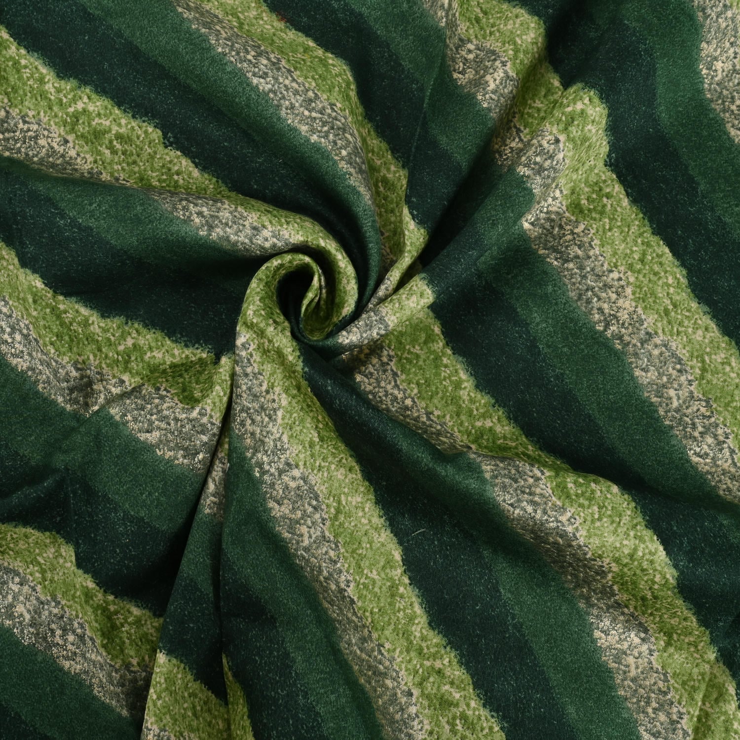 Tempting Green Leheriya Cotton Unstitched Suit Set