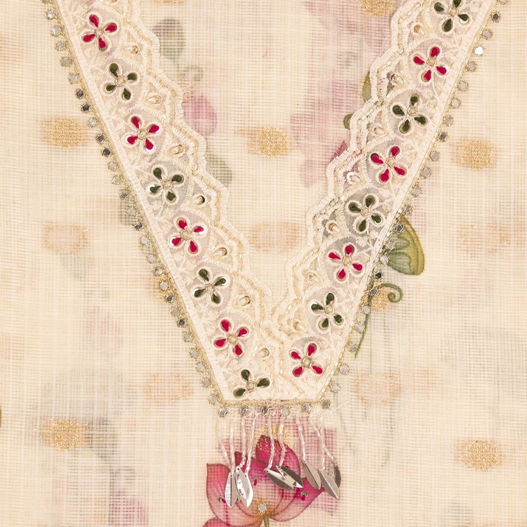 The Pleasent Lotus KotaDoriya Unstitched Suit Set