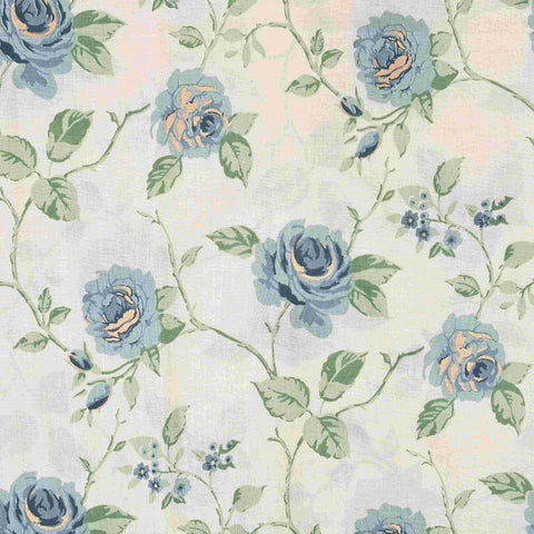 Timid Cream Rose Cotton Unstitched Suit Set