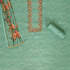 Turquoish Green Linen Suit Set