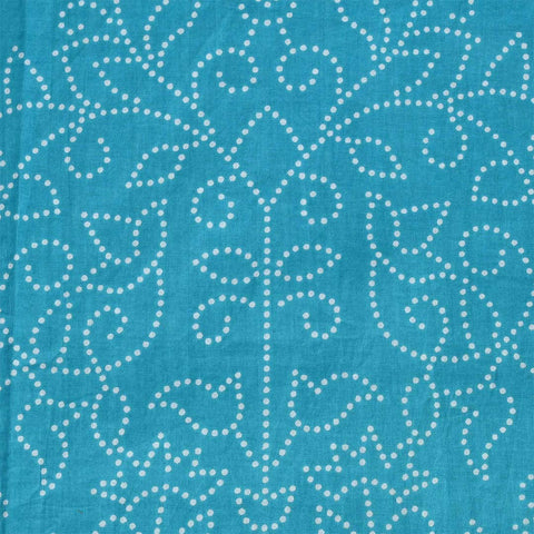 Firozi Rai Bandhej Unstitched Cotton Jaipuri Suit With Chiffon Dupatta